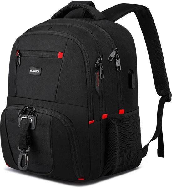Zak da Uomo per Laptop 15,6 pollici, Borsa da Uomo per Lavoro, Impermeabile, con Porta USB