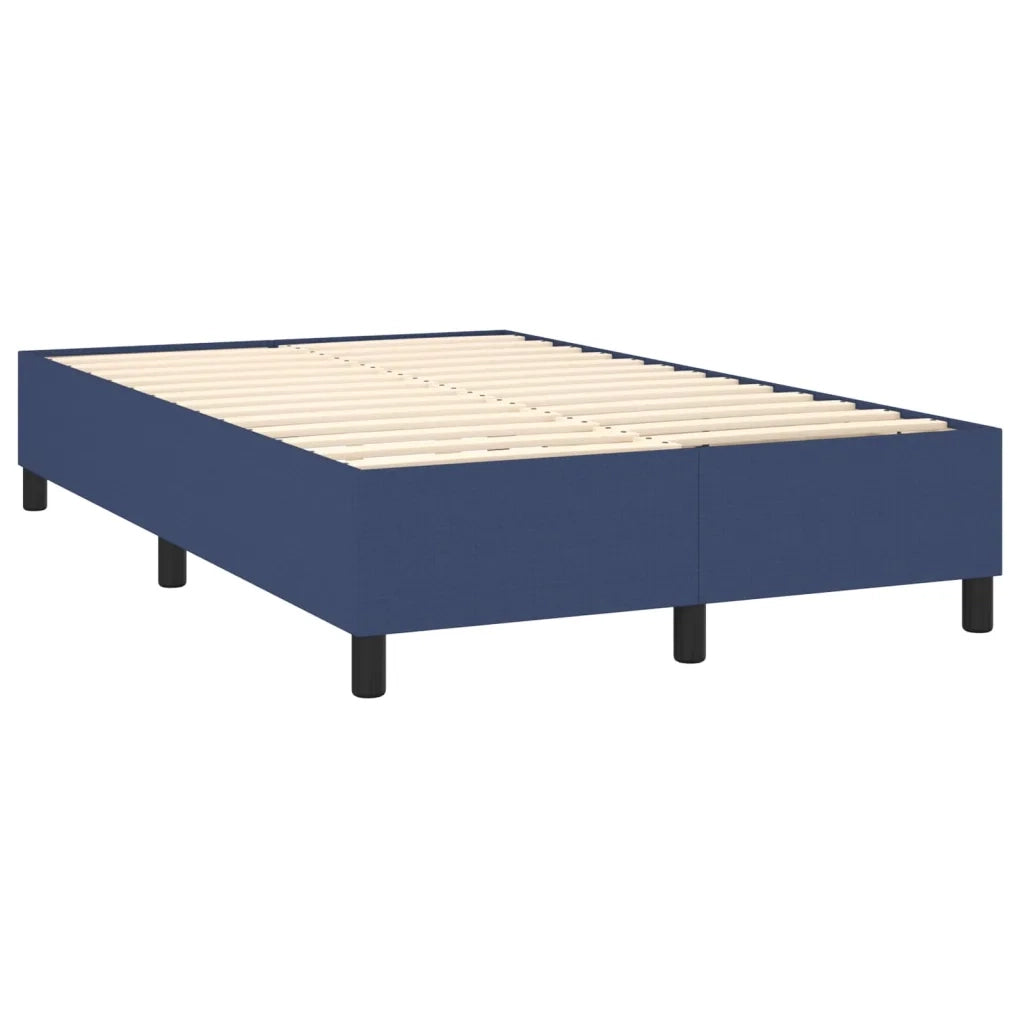 Letto a Molle con Materasso e LED Blu 120x200cm in Tessuto 3134707