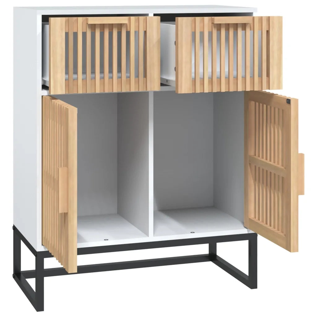 Credenza Bianca 60x30x75 cm in Legno Multistrato 352115