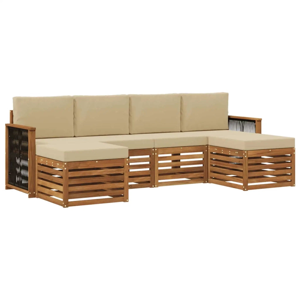 Set di divani da esterno 5 pz 3384684