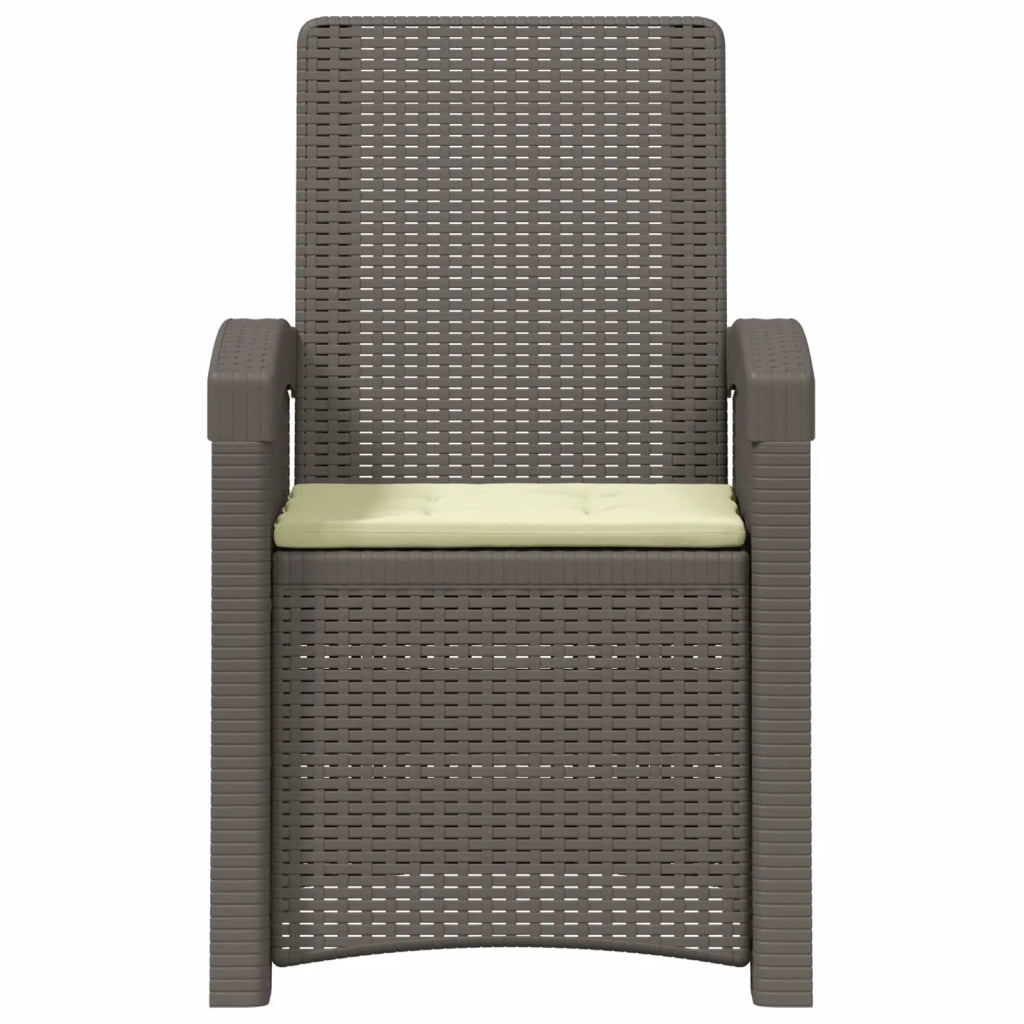 Sedia da giardino reclinabile effetto rattan 8012012