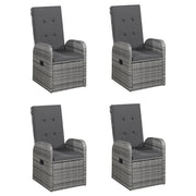 Set Mobili da Pranzo per Giardino 5 pz Grigio 3068765