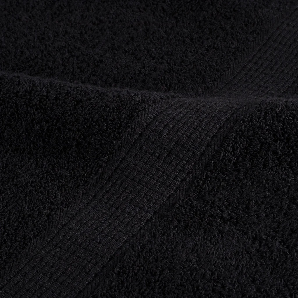 Asciugamani SOLUND 2 pz Neri 100x200 cm 600 g/m² 137437