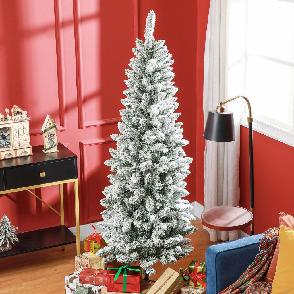 Albero di Natale Artificiale ¨C zephmum ¨C 183 cm Verde con Supporto in Metallo