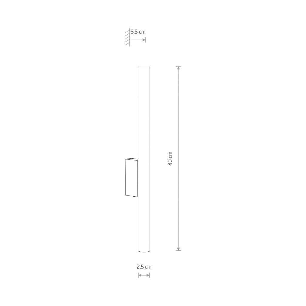 Applique Nowodvorski Laser ottone/nero 2xG9 40cm LED