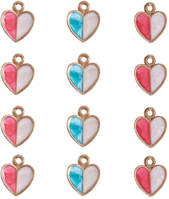 Set di 40 Badge in Emaille con Finestra per Creare Gioielli