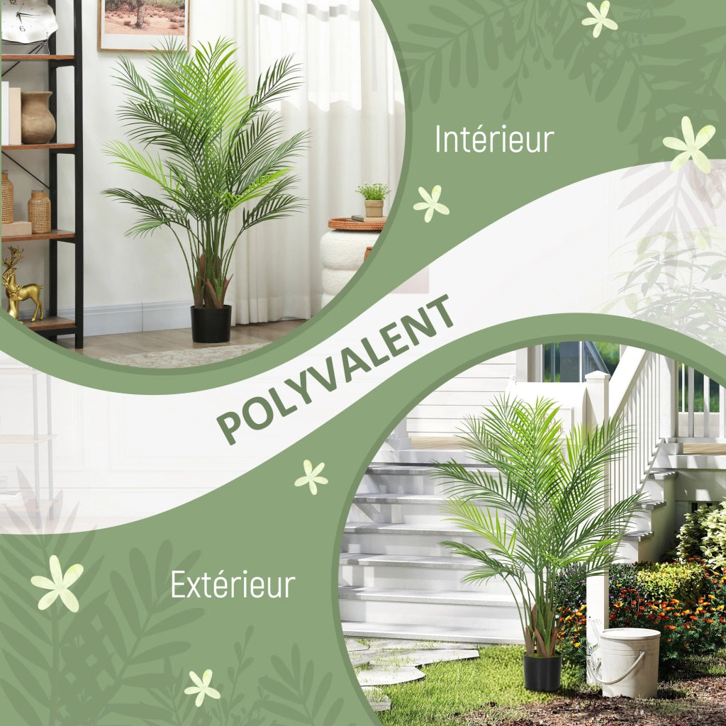 Palma artificiale ¨C Minimal ¨C verde, 120 cm, vaso in plastica