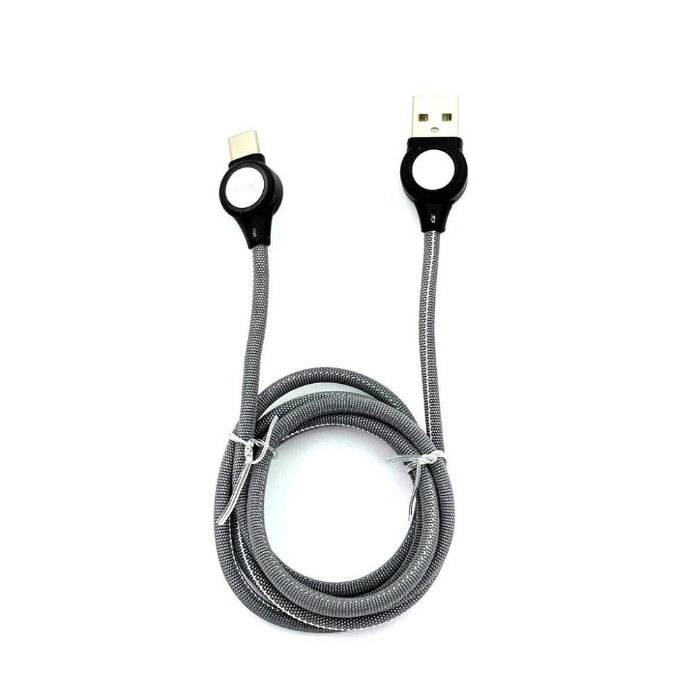 Trade Shop - Cavo Di Ricarica Rapida Per Android Attacco Type-c A Usb 2.0 Con Luce 1mt Q-t51b -