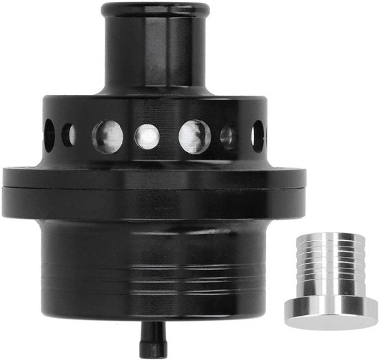 Valvola di scarico turbina a soffio a getto universale - Alluminio - Nero - Ventilatore turbo - Adatto per Ford Focus RS MK1 e Ford Escort Cosworth