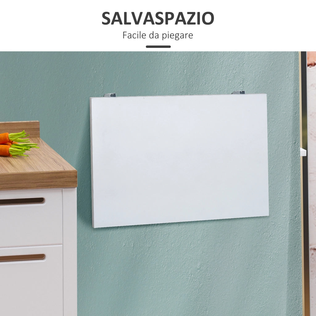 Tavolino pieghevole ¨C Minimal ¨C Bianco, 60x40x20cm