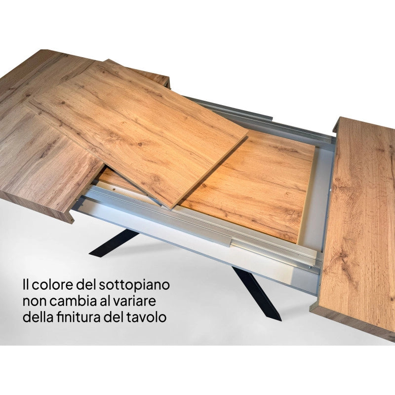Tavolo allungabile 200/304x90 cm Spimbo Premium - Noce