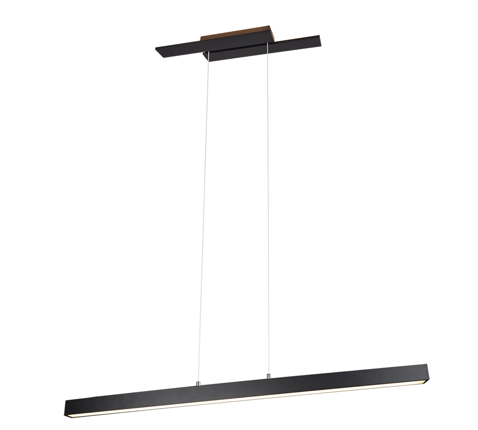 Lampada a sospensione a bi-emissione, metallo, antracite, L115 cm, Belfast