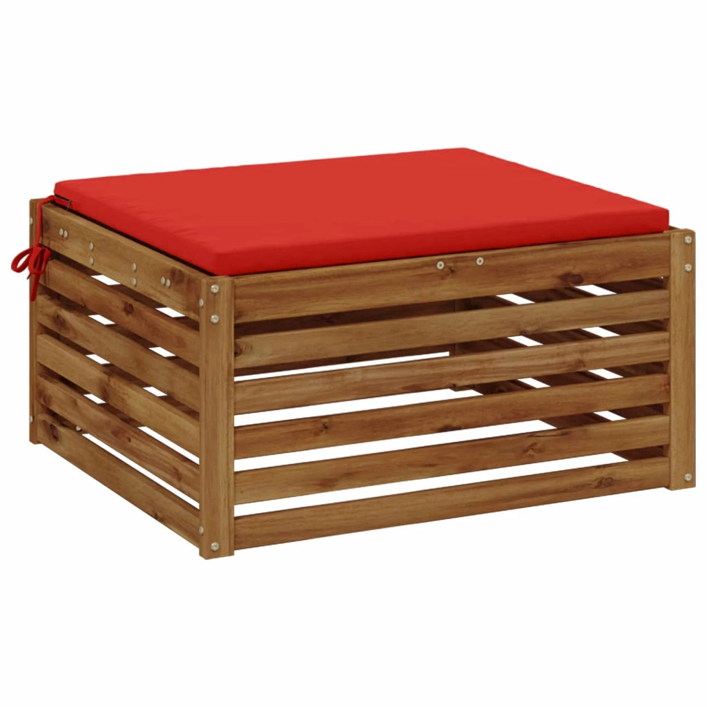 Cuscino per Sedia in Unico Pezzo SOEST 100% Poliestere Rosso 944809