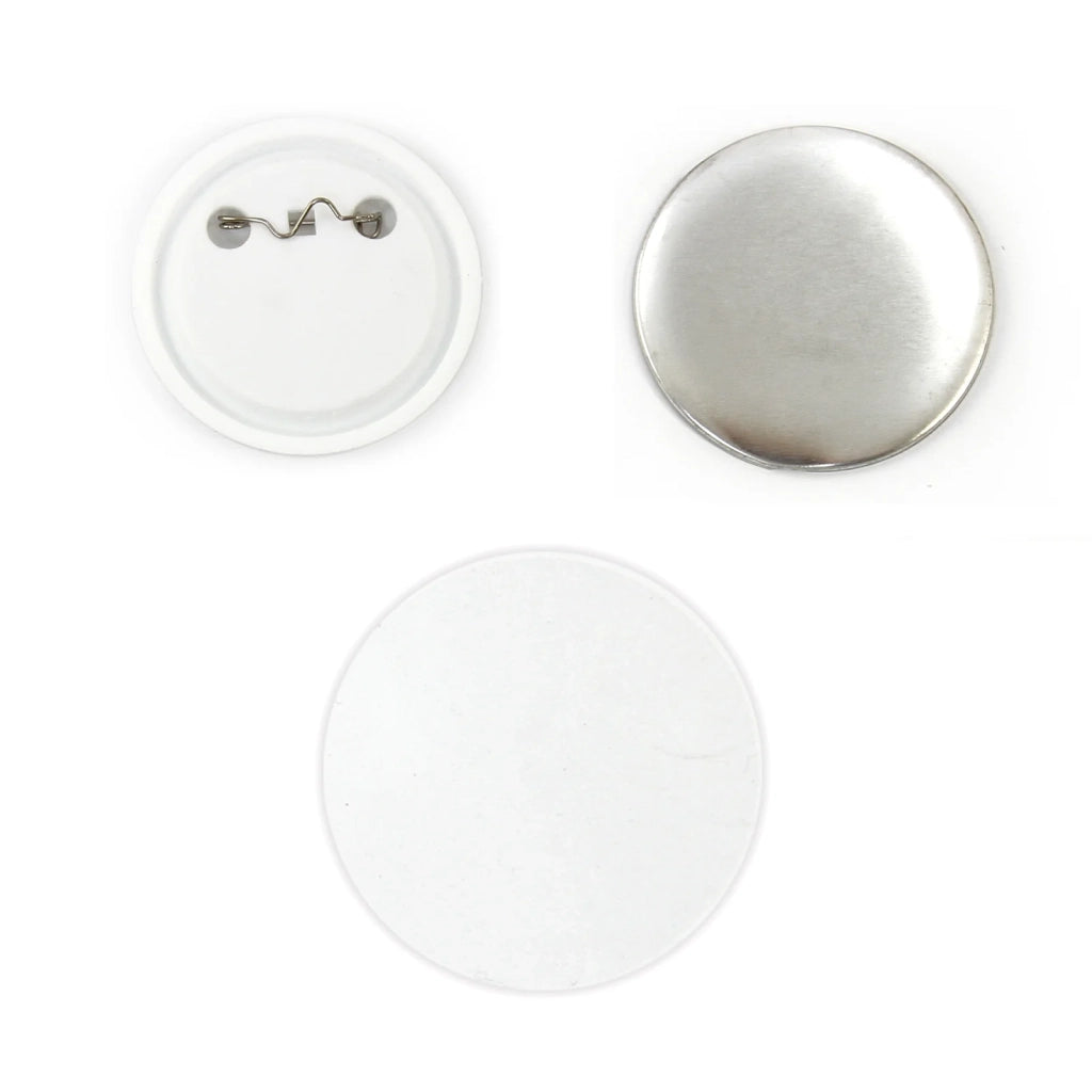 Spille Personalizzabili Bianche da 37mm - 100 Pezzi