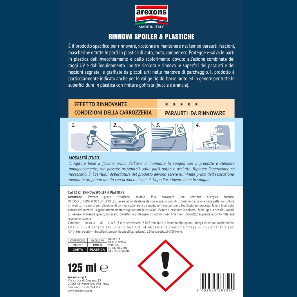 Liquido Ricolorante Arexons Rinnova Spoiler 125 ml