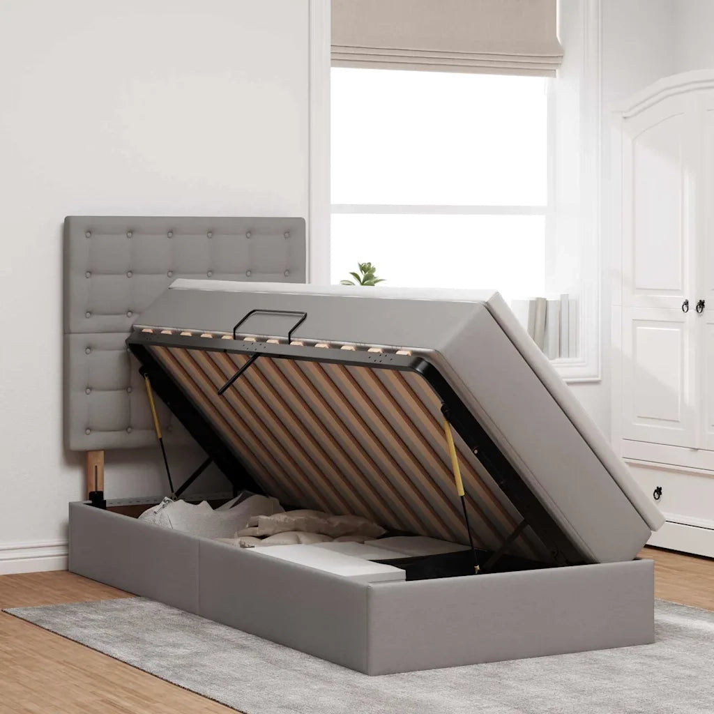 Letto con contenitore e LED Talpa 100 x 200 cm Poliestere