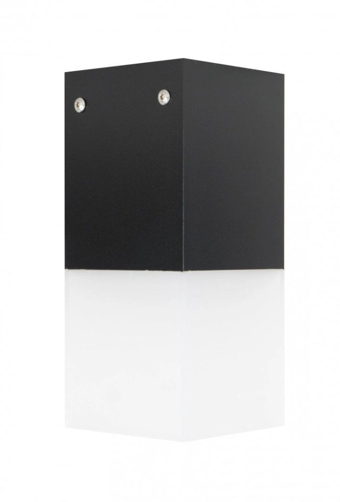 Plafoniera esterna spot SU-MA Cube nera E27 IP44 22x10cm