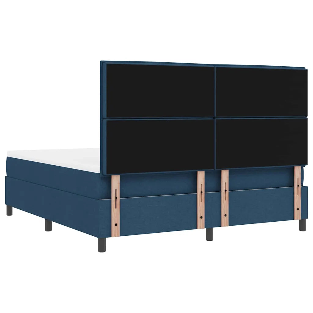 Letto a molle con materasso Blu 180 x 200 cm Tessuto 3339335