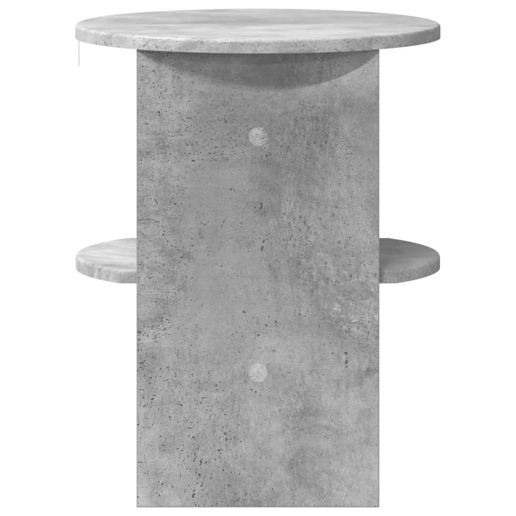 Mobile laterale 2 pcs Grigio Cemento Ø40 x 50 cm 899823
