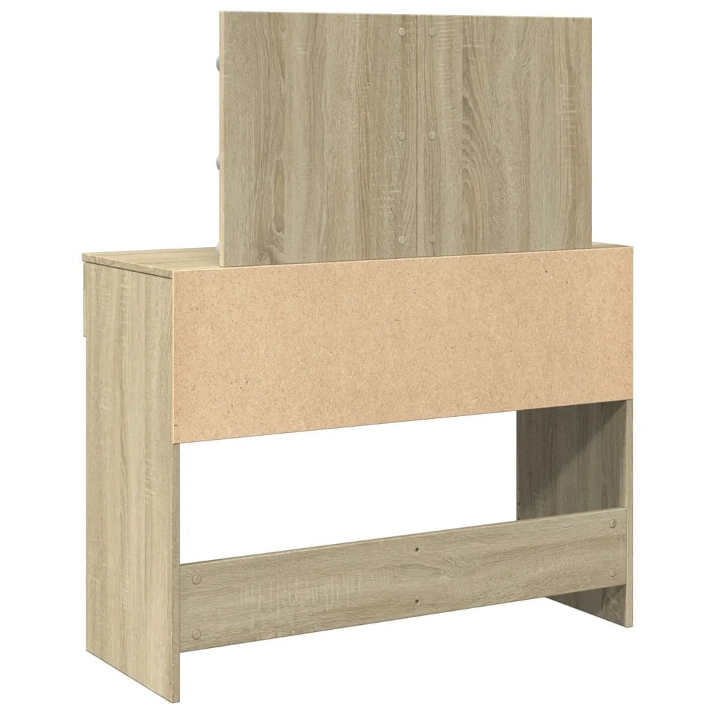 Toeletta con LED Rovere Sonoma 100x40x120 cm