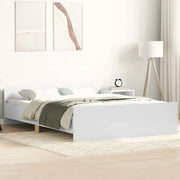 Giroletto con Testiera e Pediera-Struttura Letto Bianco 120x200 cm