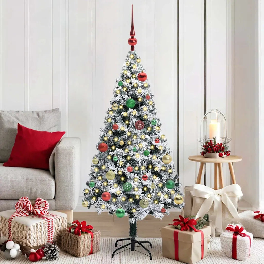 Albero di Natale artificiale con 150 LED Bianco 150 cm 3396957
