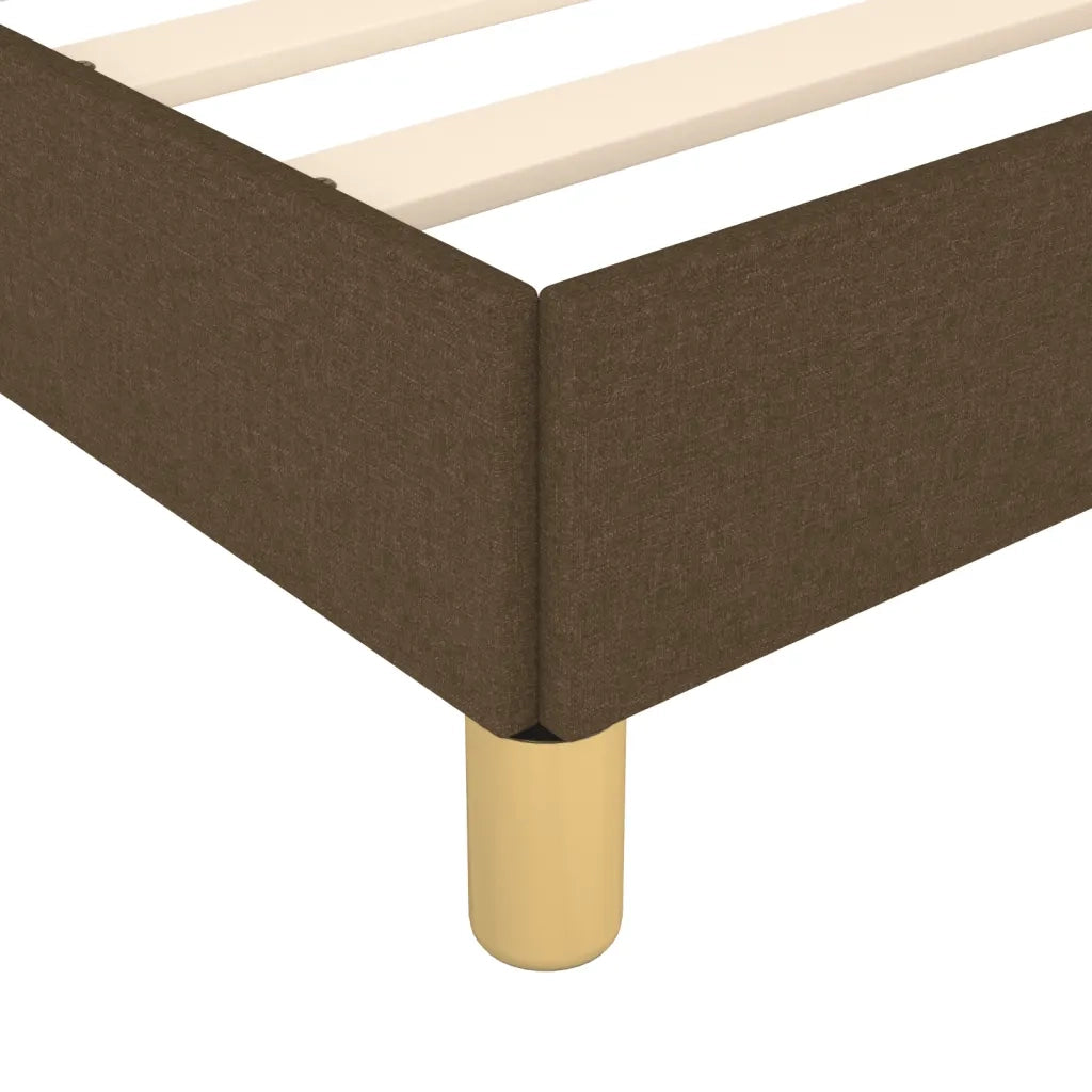 Giroletto senza Materasso Marrone Scuro 180x200 cm Tessuto 346837