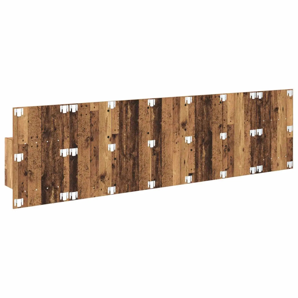 Testiera | Testata con Comodino 3 pcs Legno vecchio Legno multistrato