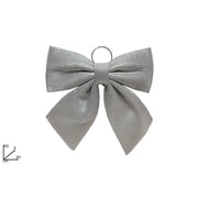 FIOCCO 60CM TESSUTO RIGATO SILVER DI DUEESSE CHRISTMAS