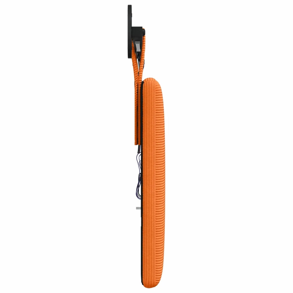 Testiera | Testata sospesa Con luce LED Arancione Tessuto in Cords