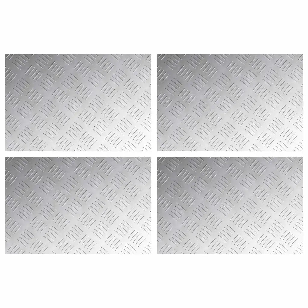 Gradini per Scale 4 pcs Argento 60 x 40 cm Alluminio 4104324