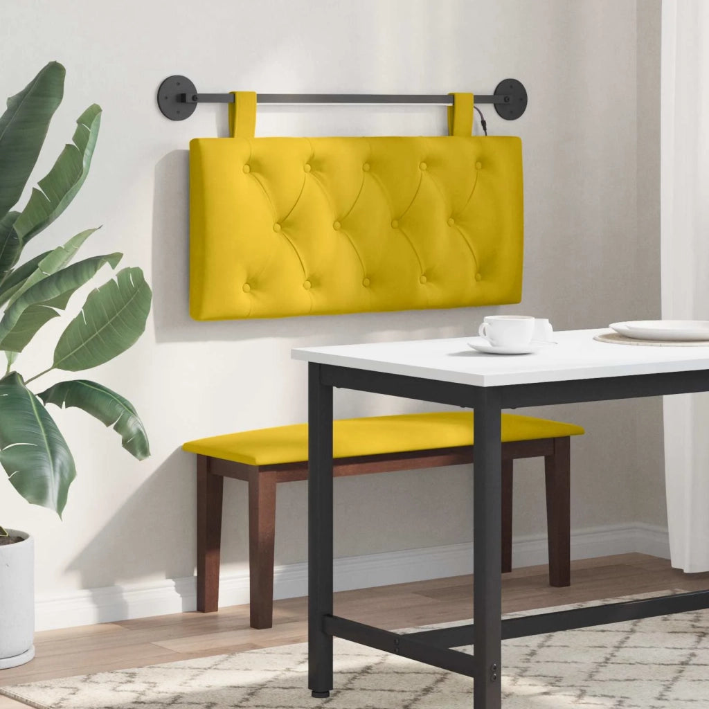 Testiera sospesa Con luce LED Giallo Velluto 3424560