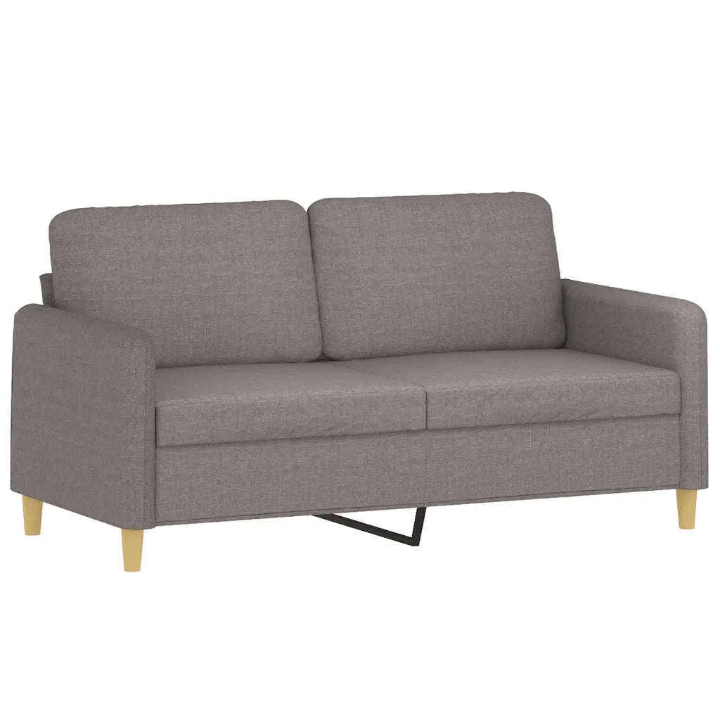 Set di Divani 3 pz con Cuscini Tortora in Tessuto 3202101