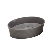 Porta sapone grigio - serie bowling