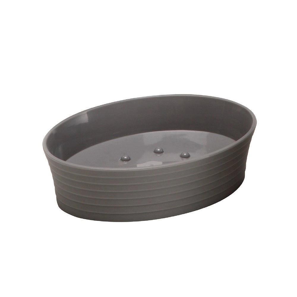 Porta sapone grigio - serie bowling