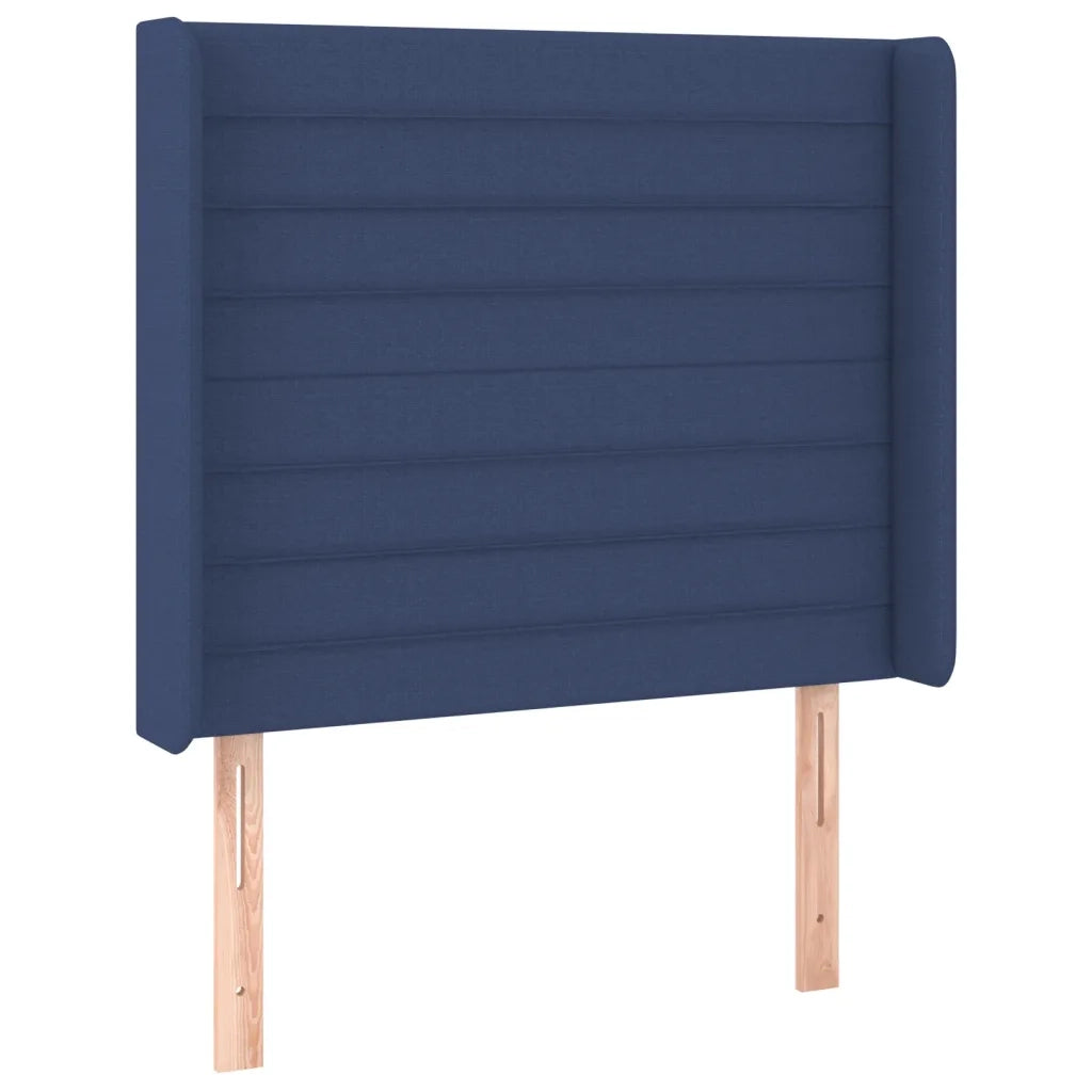 Letto a Molle con Materasso e LED Blu 90x190 cm in Tessuto 3138363