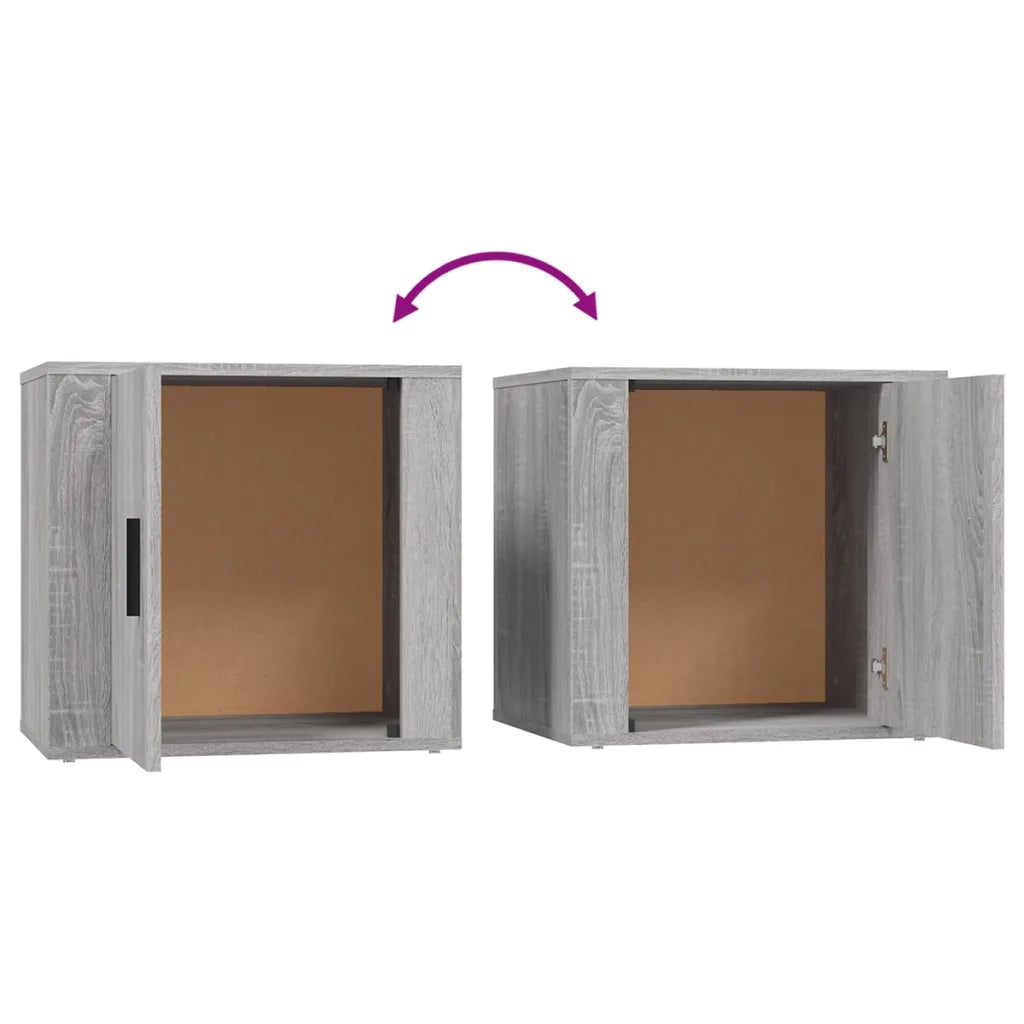 Comodino Grigio Sonoma 50x39x47 cm 816700