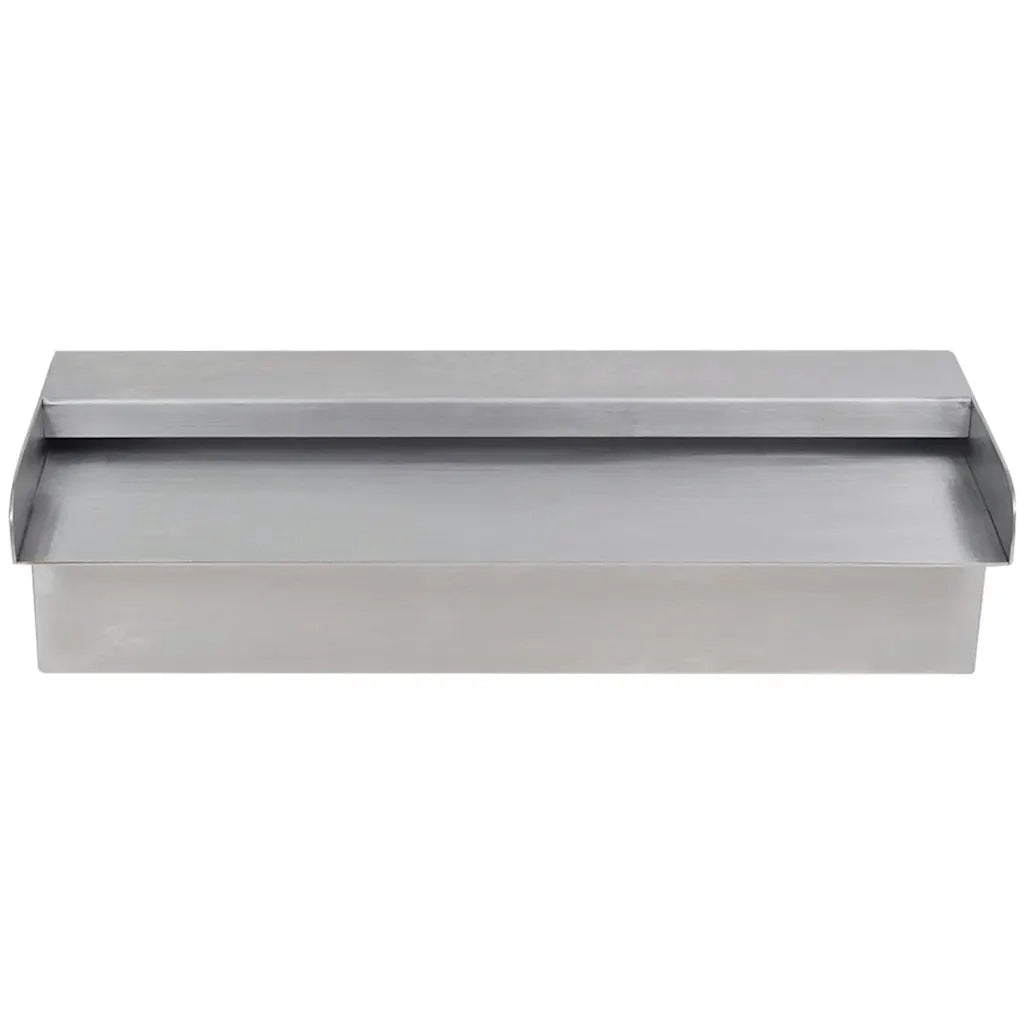 Fontana a Cascata per Giardino Rettangolare Acciaio Inox 30 cm 41665