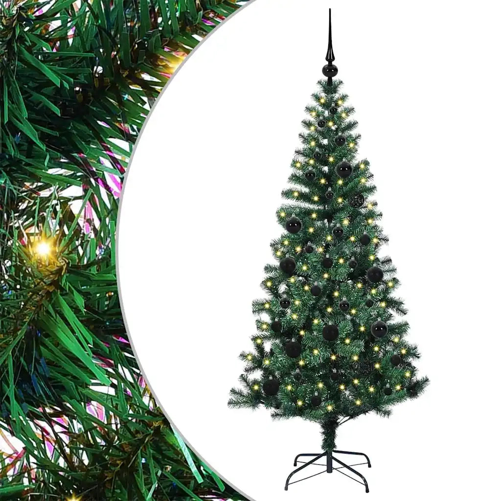 Albero di Natale artificiale con luci integrate Verde 150 cm 3396750