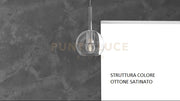 SOSP. OTTONE SAT. 1 LUCE PICCOLA TRASPARENTE 1155OS-SP-TR