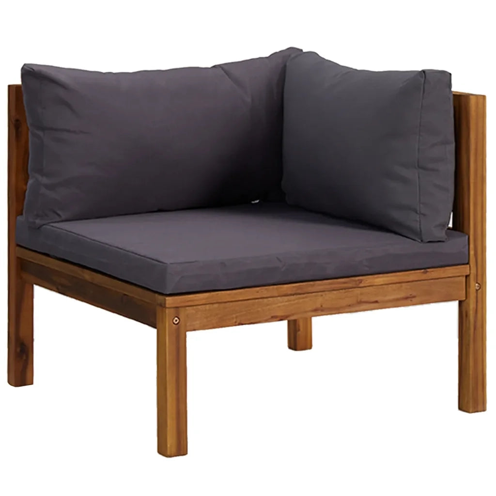 Set Divani da Giardino 7 pz con Cuscini in Massello di Acacia 3086898