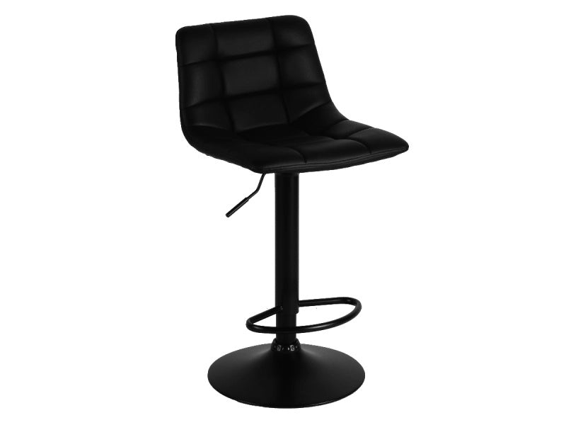 Sgabello Sedia da Bar Girevole Clayton Nero 44 x 48 x 87/107 cm