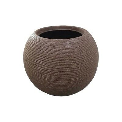 Casp√≤ Sfera rigata Shabby 50 cm marrone
