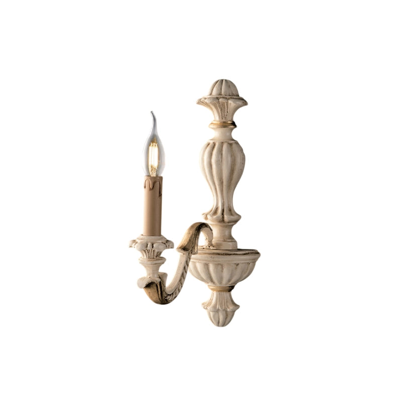 Leonardo Applique in legno avorio e foglia oro 1 luce .14 P.24 BL180-AP1-AV
