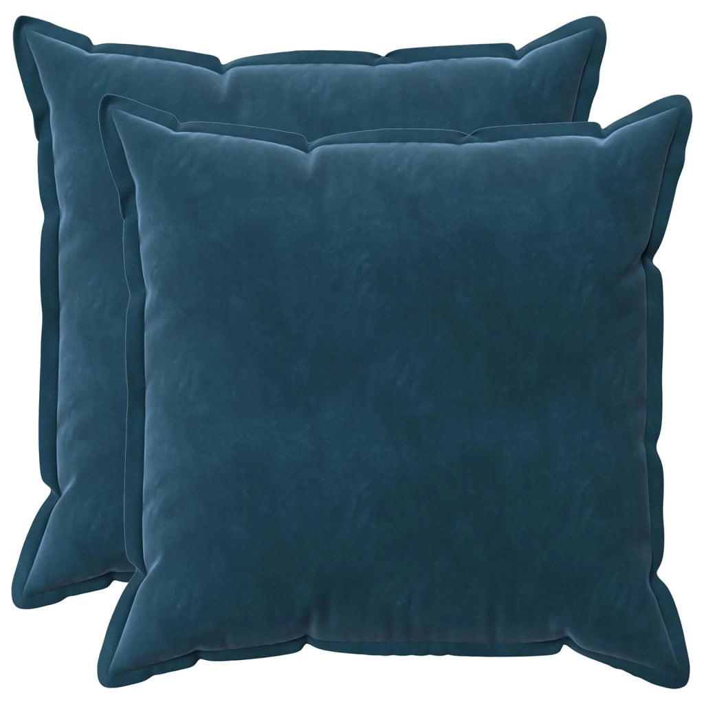Federa 2 pcs HOUTEN Blu 60 x 60 cm Velluto 920661