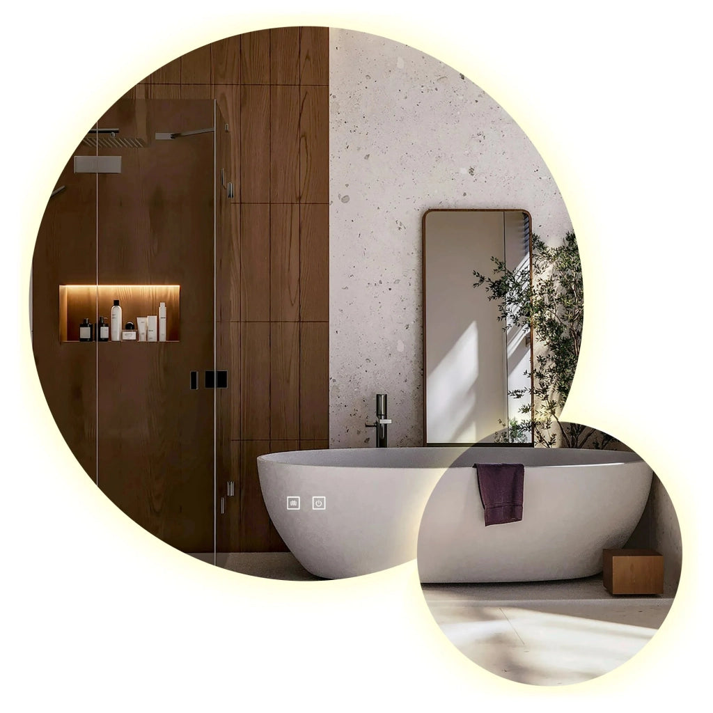Specchio Led R-9045 90cm + 45cm