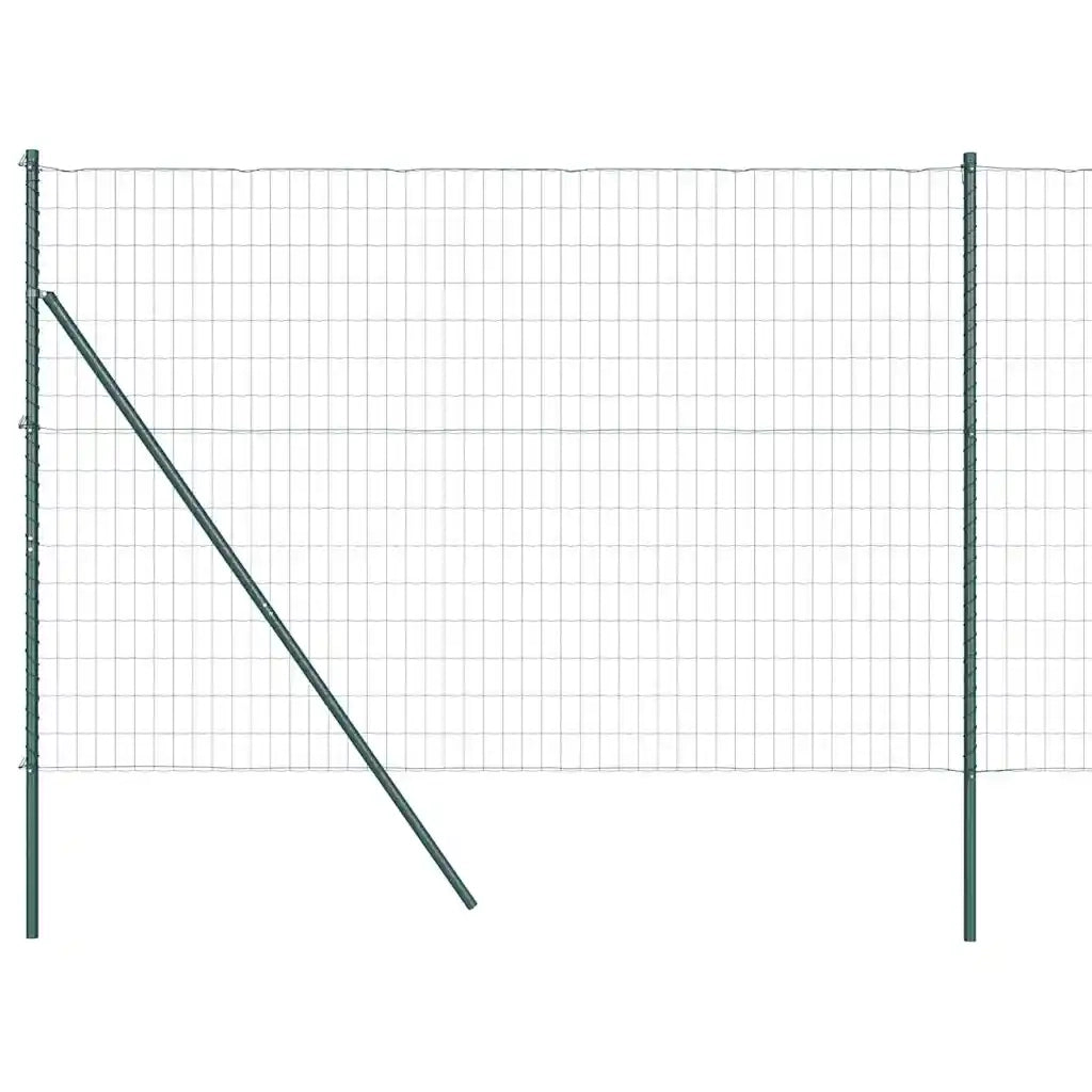 Recinzione con Posto Verde 1,6 x 10 m Acciaio e PVC 3350294