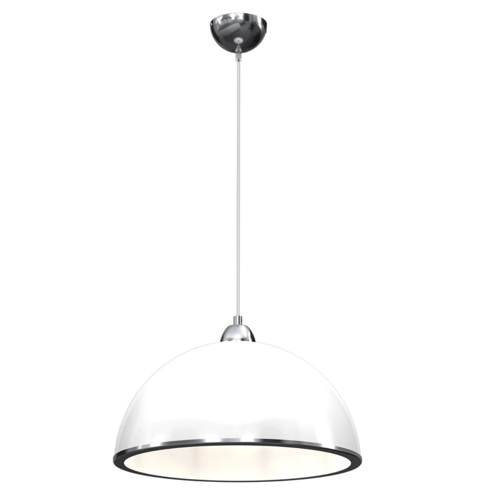 Lampada a sospensione semicircolare bianca E27 15W Luminex