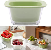 Zecca per verdura e frutta a doppia lastra - Bianco/Verde - Plastica