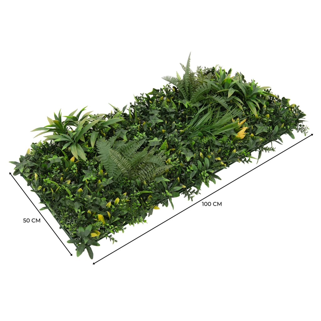 Pannello Parete Vegetale Artificiale Ayla 50x100 cm x2 per Giardino e Casa